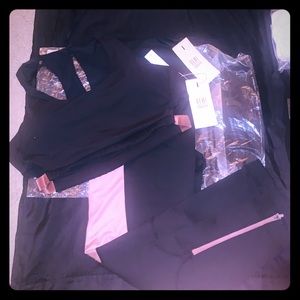 Matching sports bra and yoga pants